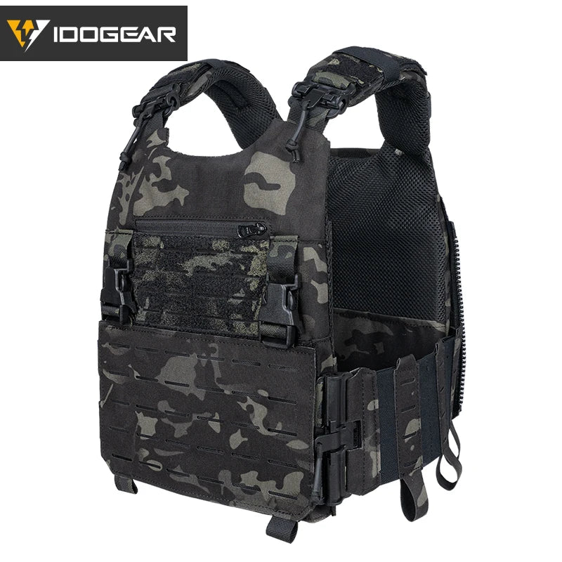 Gilet tactique porte plaques IDOGEAR LSR laser cut MOLLE - BLACKBEARD OUTDOOR INDUSTRIES