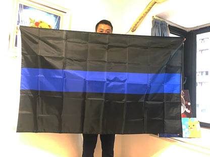 Drapeau police Thin Blue Line 90 × 150 cm