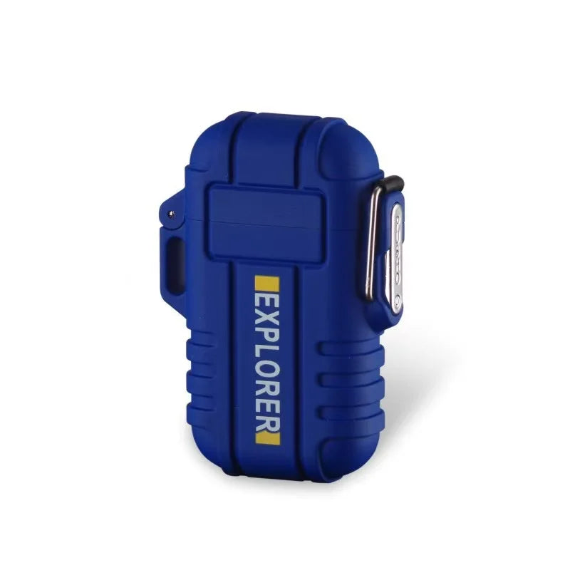 Briquet tempête électrique double arc, rechargeable USB ou gaz