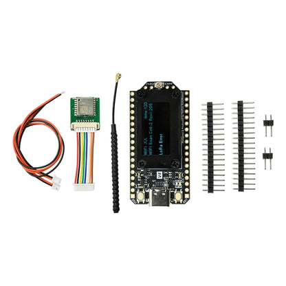 Carte Heltec WiFi LoRa 32 V4 – ESP32-S3, SX1262, OLED 0,96", LoRa, WiFi, BLE, Solaire, GPS, Meshtastic