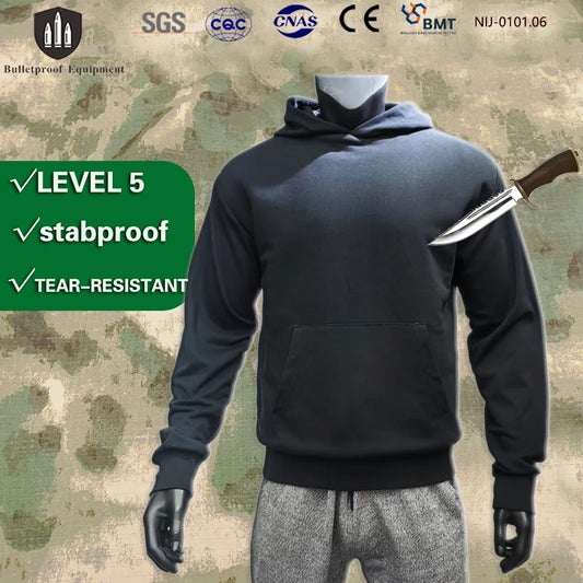 Hoodie Anti-Coupure Léger et Discret Protection - BLACKBEARD OUTDOOR INDUSTRIES