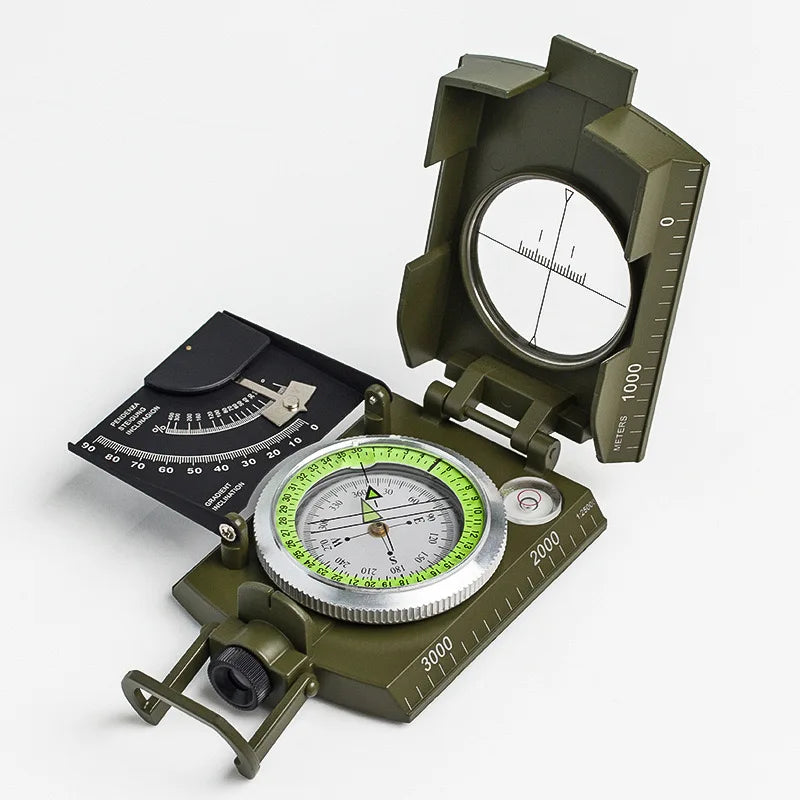 Boussole Professionnelle Haute Précision avec Inclinomètre – Outil de Navigation pour Camping, Randonnée et Survie - BLACKBEARD OUTDOOR INDUSTRIES