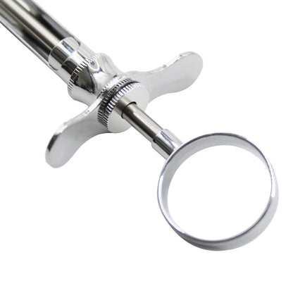 Seringue Dentaire Aspirante Acier Inoxydable avec Tête – Instrument Chirurgical Dentiste – Pointe Crochet ou Pointe Affûtée – Certifié CE