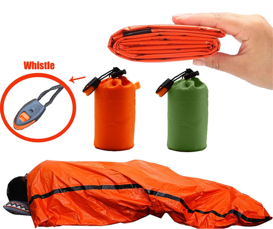 Sac de Couchage Survie Urgence Mylar Imperméable – Couverture Thermique EDC Camping & Randonnée