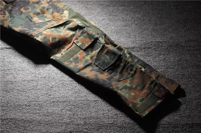 Ensemble Tactique GSG9 Camouflage Flecktarn GEN3 – Tenue Complète d’Entraînement Combat pour Forces Spéciales (Chemise + Pantalon à Manches Longues) - BLACKBEARD OUTDOOR INDUSTRIES