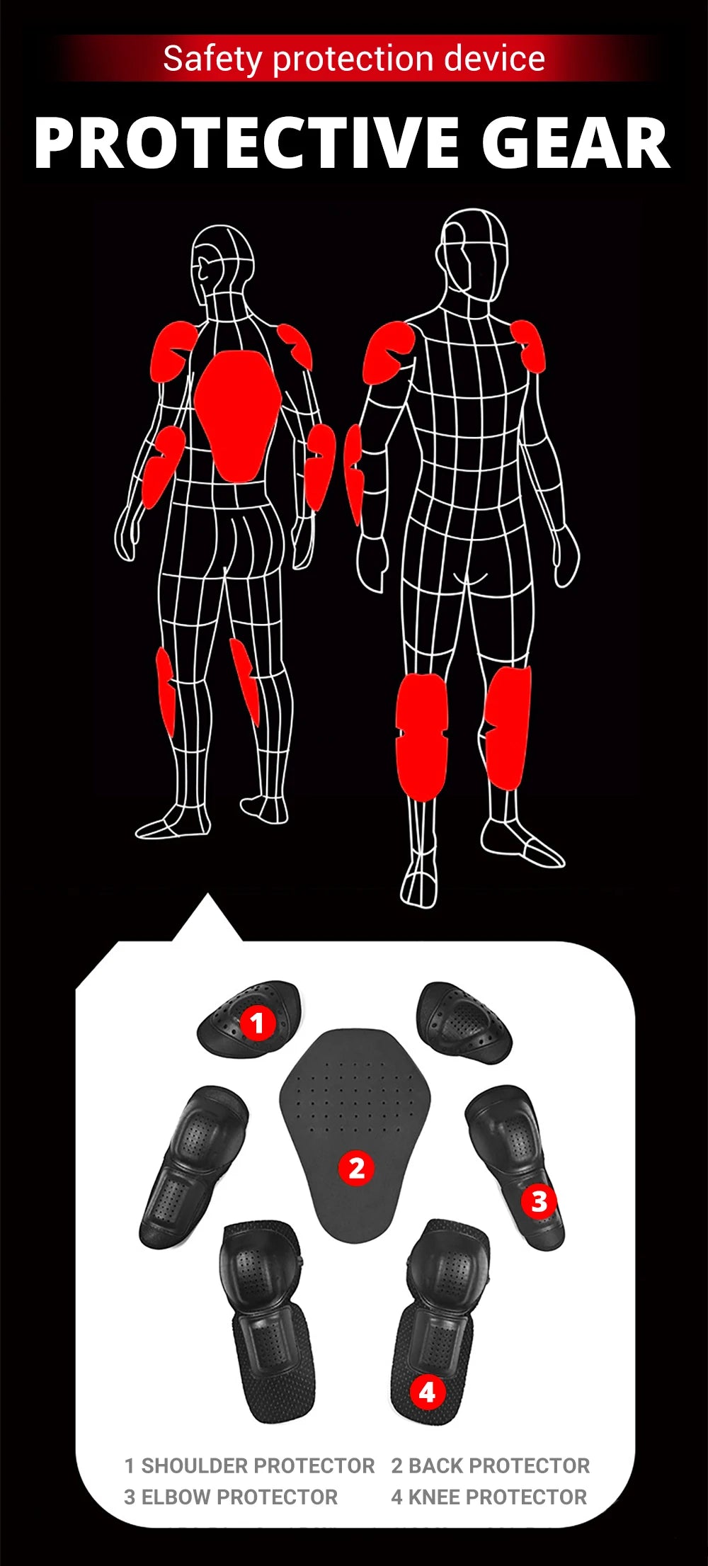 Motorcycle Jacket Waterproof Motorcross Jacket Pants Moto Jacket Windproof Riding Motorbike Clothes With Protective Gear M-3XL BLACKBEARD OUTDOOR INDUSTRIES