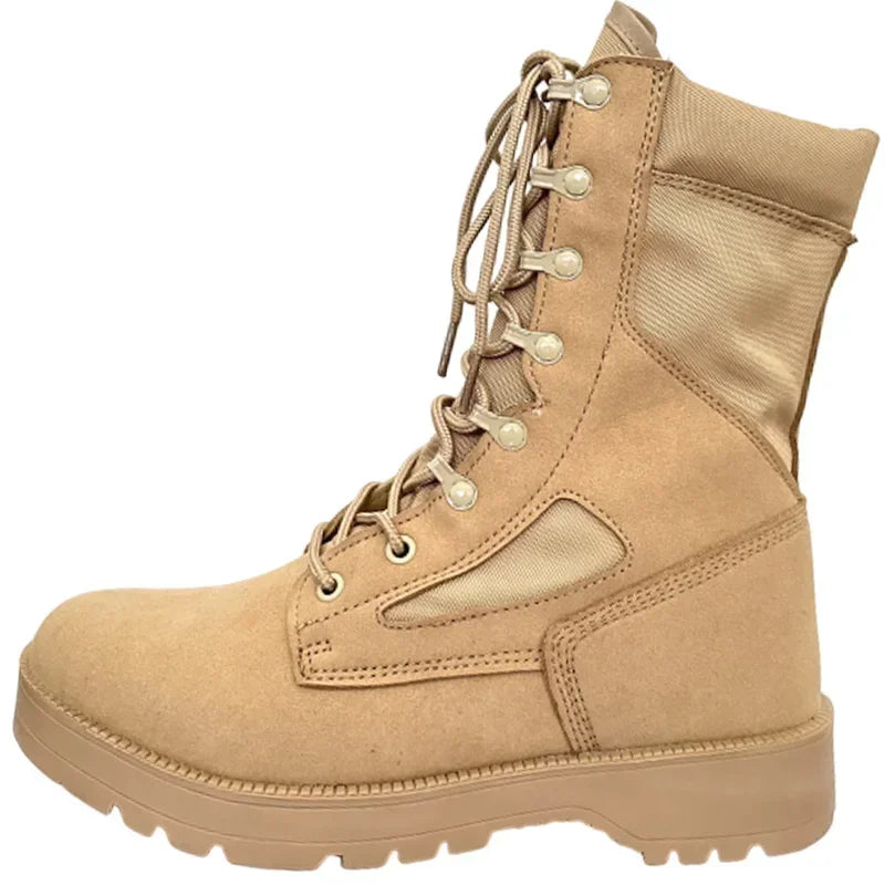 Rangers tactiques homme en cuir fendu et nylon