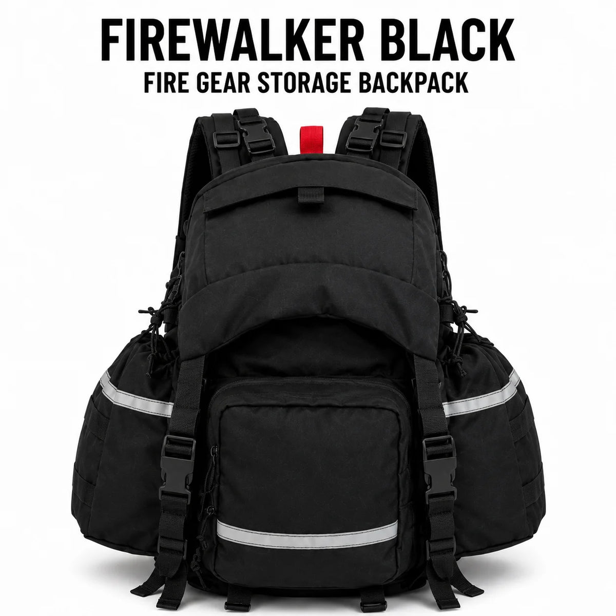 Sac à dos outdoor 35 L noir extensible à poches multiples