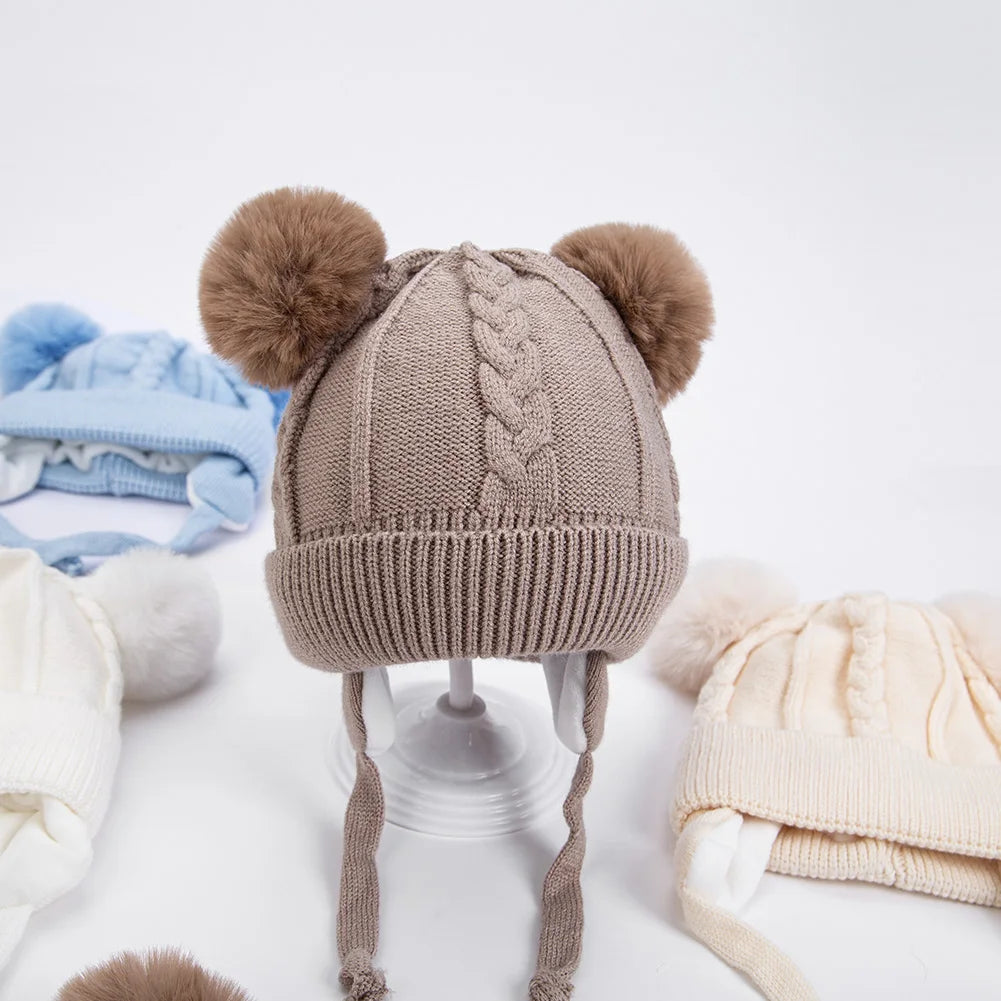 bonnet tricoté ours pour enfant 0/3ans Ma boutique