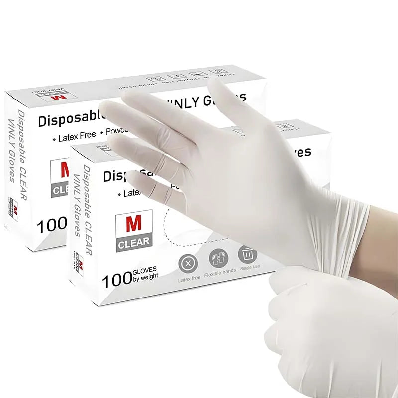 Gants Jetables en Nitrile Blanc - 50 PCS BLACKBEARD OUTDOOR INDUSTRIES