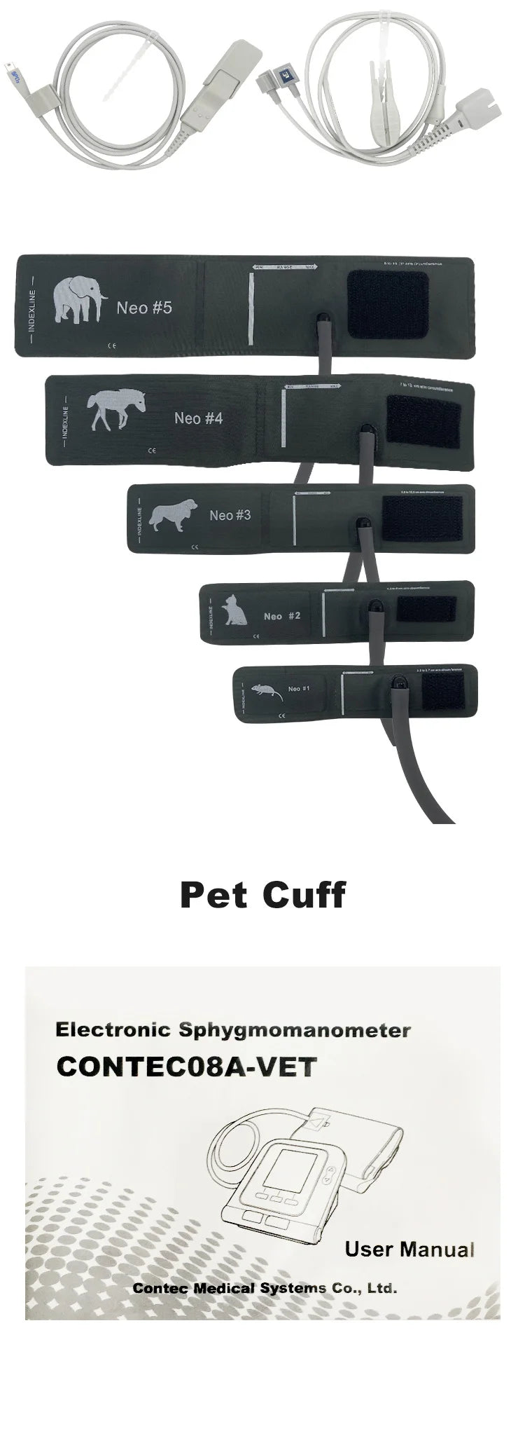 CONTEC08A Moniteur de Tension Artérielle Électronique pour Animaux (Vétérinaire) Ma boutique