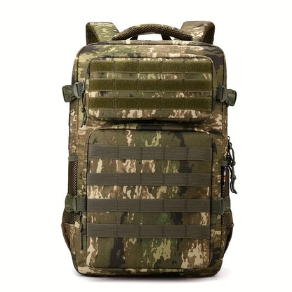 Sac à Dos Tactique Camouflage Homme – Multi-Compartiments, Grande Capacité, Randonnée Camping Outdoor
