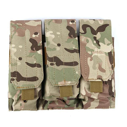 Poche Tactique MOLLE Triple ou Double – Porte-Chargeurs 5.56 / 7.62 – Airsoft, Paintball, Tir, Wargame - BLACKBEARD OUTDOOR INDUSTRIES