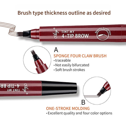 4 fork microblading eyebrow pencil waterproof eyebrow pencil natural long-lasting eyebrow makeup five colors BLACKBEARD OUTDOOR INDUSTRIES