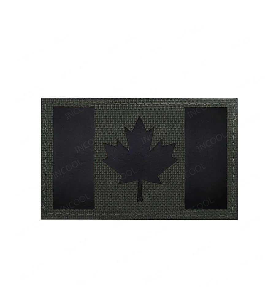 Patch Drapeau Réfléchissant Tactique – Badge Militaire Velcro, 29 Pays, 8x5 cm