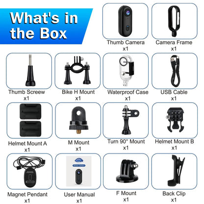 4K Bodycam  d’action 4K ultra-compacte Ma boutique