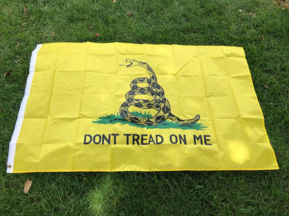 Drapeau "Don't Tread on Me" (Gadsden) – 90x150 cm – Polyester – Bannière Suspendue Tea Party – "Liberty or Death" avec Serpent à sonnette BLACKBEARD OUTDOOR INDUSTRIES