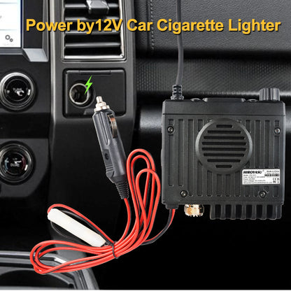 Radio CB Mobile HIROYASU CB-1011 – 8W AM/FM, 27 MHz, 40/80 Canaux, Multi-Pays EU/DE/UK/US