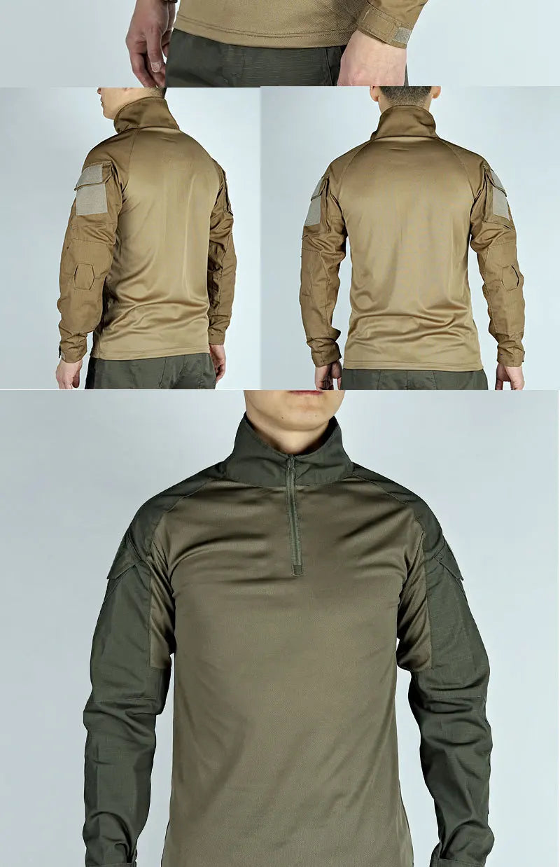 T-shirt Militaire à Manches Longues – Vêtement Tactique Respirant pour Entraînement, Chasse, Randonnée et Travail – Unisexe BLACKBEARD OUTDOOR INDUSTRIES