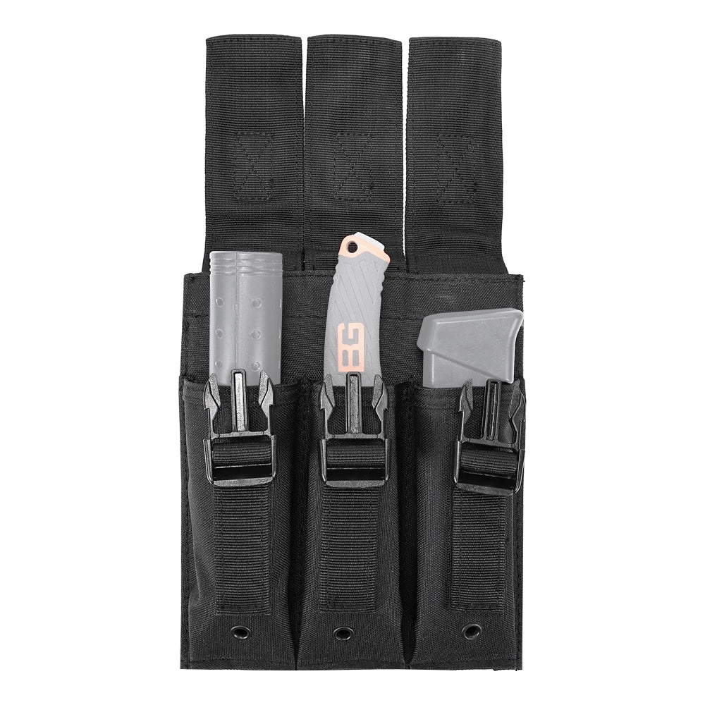 Porte-chargeur MP5 de cuisse triple en nylon 600D
