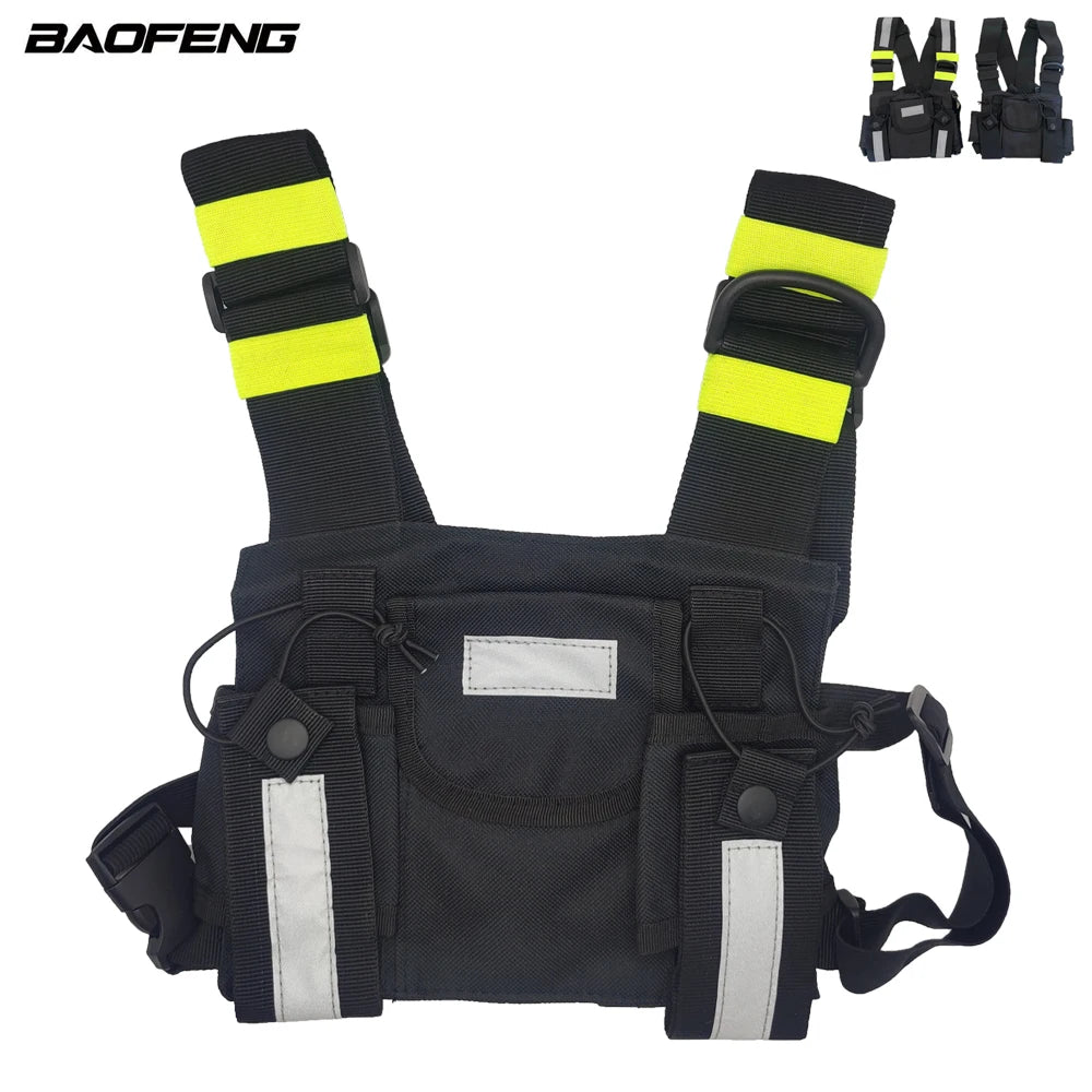 Holster Radio Tactique Épaule – Harnais Poitrine Walkie Talkie | Nylon Militaire