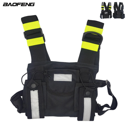 Holster Radio Tactique Épaule – Harnais Poitrine Walkie Talkie | Nylon Militaire