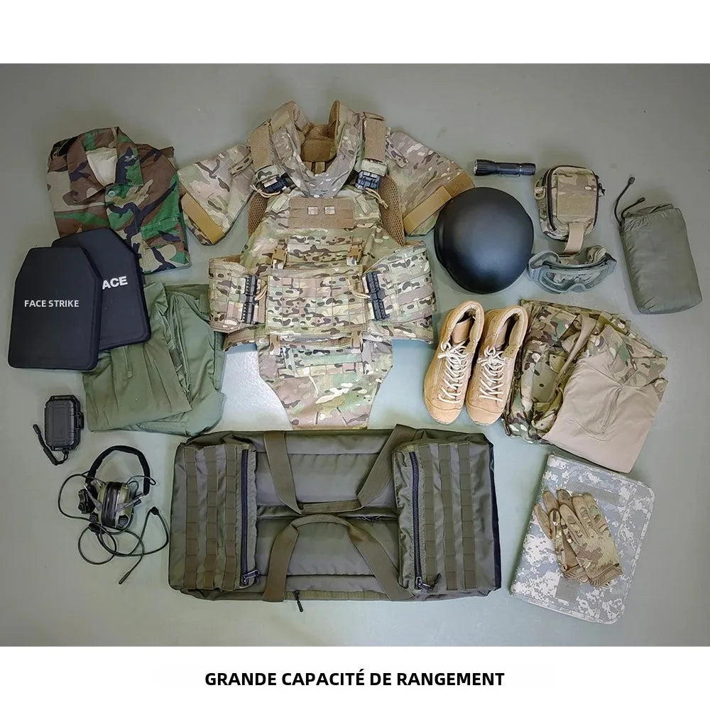 Sac à dos tactique 80L étanche – grand volume 3-en-1 MOLLE, sac de voyage/duffle | SINAIRSOFT - BLACKBEARD OUTDOOR INDUSTRIES