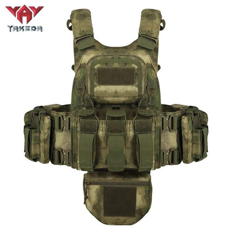 Gilet tactique YAKEDA 8280 - Gilet tactique de chasse - Gilet plein recouvrement pour activités en plein air - BLACKBEARD OUTDOOR INDUSTRIES