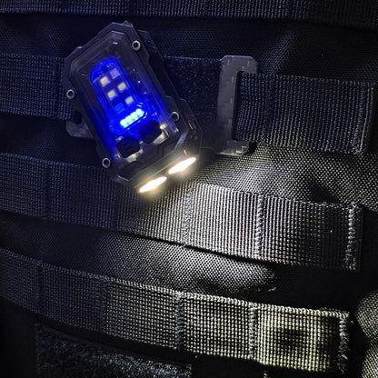 Lampe Tactique EDC - Lampe Mini Portable avec Plaque en Boucle et Crochet, Idéale pour Camping, Randonnée et Sécurité BLACKBEARD OUTDOOR INDUSTRIES