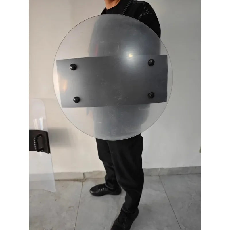 Bouclier Anti-Émeute Transparent PC — Rond / Carré | Usage Police & Sécurité - BLACKBEARD OUTDOOR INDUSTRIES