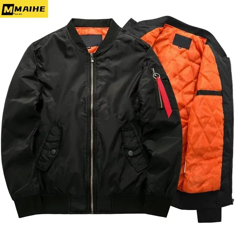 Veste Bomb MA1 Pilote Homme 2023 – Veste Baseball Épaissie Automne-Hiver, Coupe Casual et Militaire - BLACKBEARD OUTDOOR INDUSTRIES