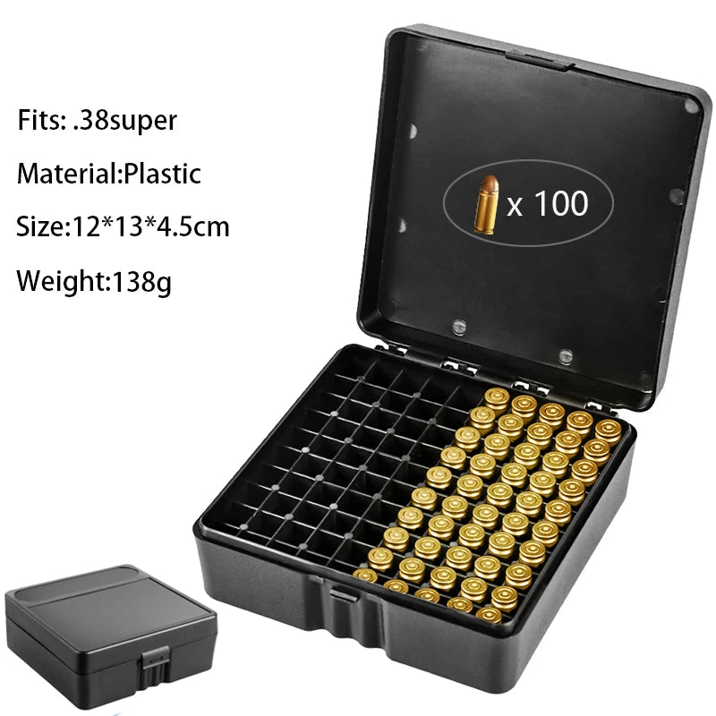 Boîte de Rangement pour Munitions – 50 ou 100 Coups | Calibres .223/5.56mm, 7.62x39mm, .38 Spé , 9mm Ma boutique