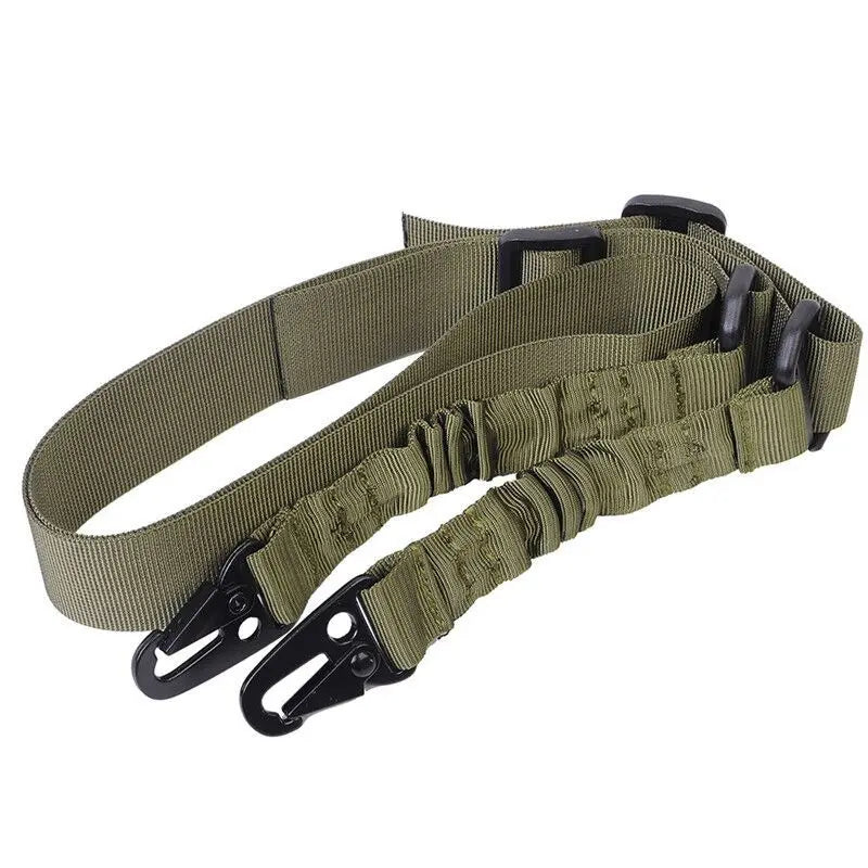 Sangle Fusil 2 Points en Nylon – Bretelle Tactique avec Boucle Métal | Chasse & Airsoft