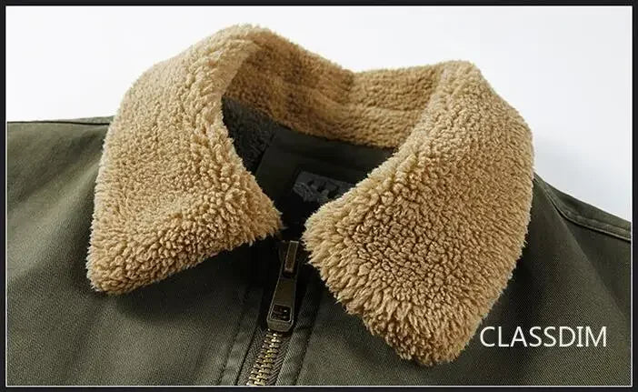 Veste Bomber Homme Hiver Chaude Parka Courte | Doublure Polaire | Coupe Slim | Taille jusqu’au 5XL - BLACKBEARD OUTDOOR INDUSTRIES