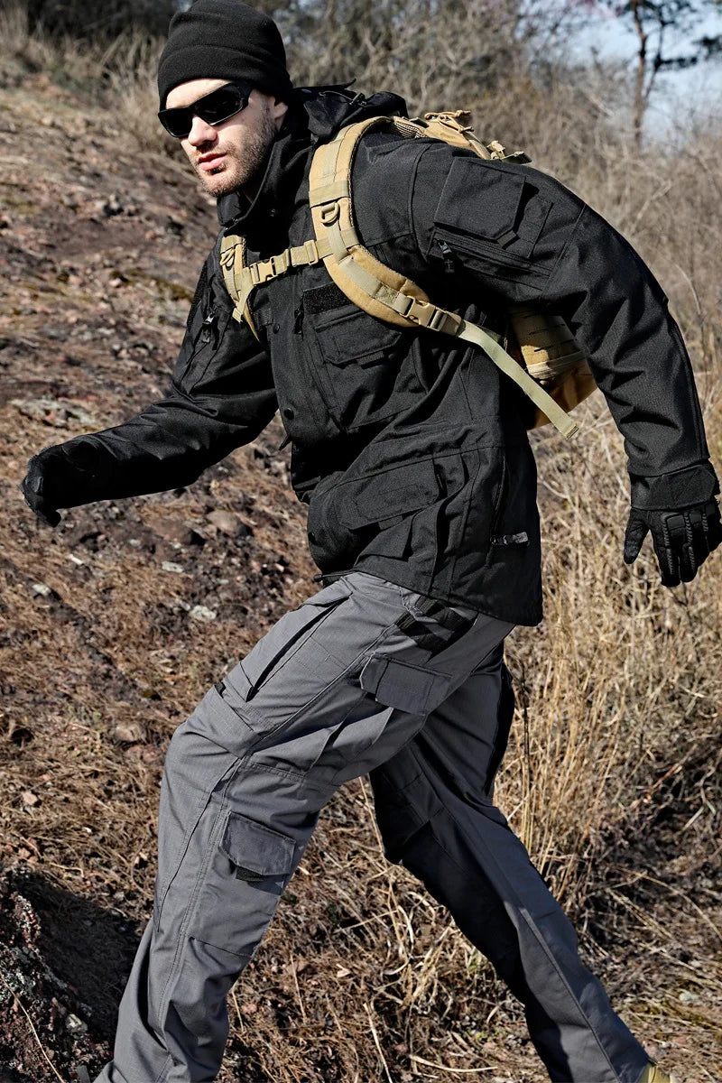 Manteau Trench Militaire Tactique Long et Moyen - Veste Extérieure Résistante et Imperméable - BLACKBEARD OUTDOOR INDUSTRIES