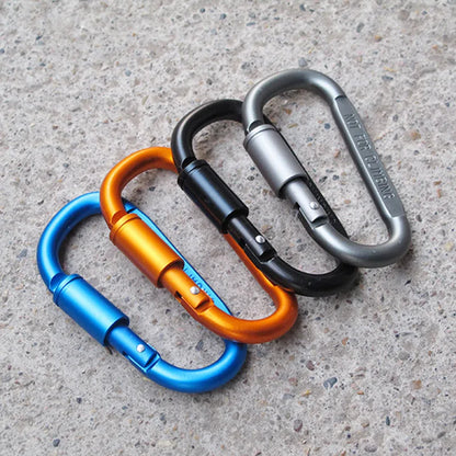 Set de 4 Mousquetons en Aluminium Alliage – Clip Porte-Clés Camping & Survie EDC - BLACKBEARD OUTDOOR INDUSTRIES