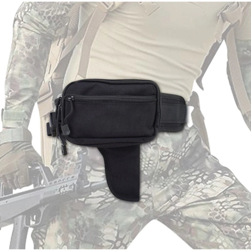 Sacoche banane tactique discrète avec poche holster