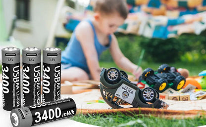 batterie rechargeable MATOV AA 1,5 V 3400mWh Ma boutique