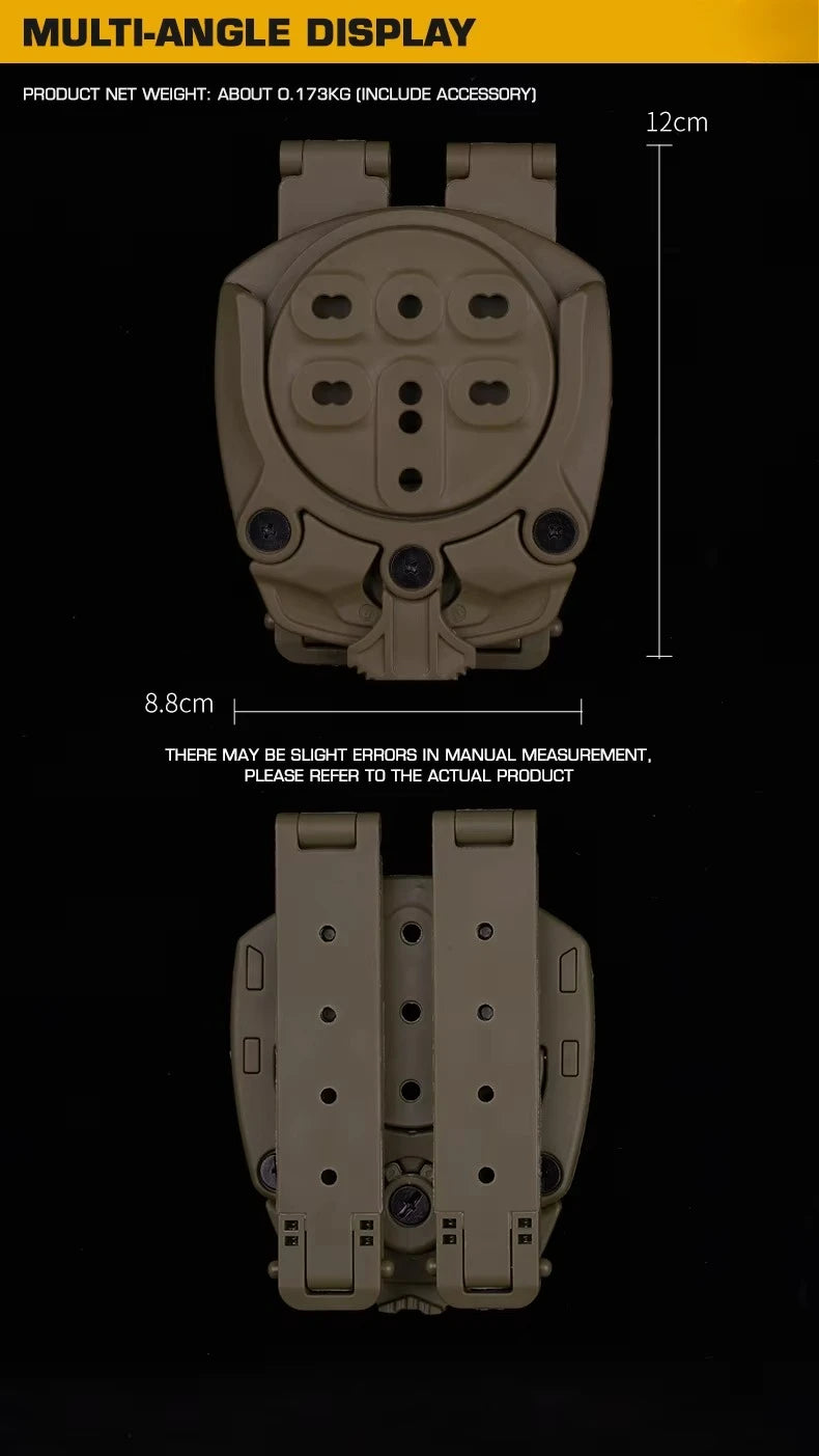 Adaptateur de Base Nylon 360° pour Support de Rotation MOLLE BLACKBEARD OUTDOOR INDUSTRIES