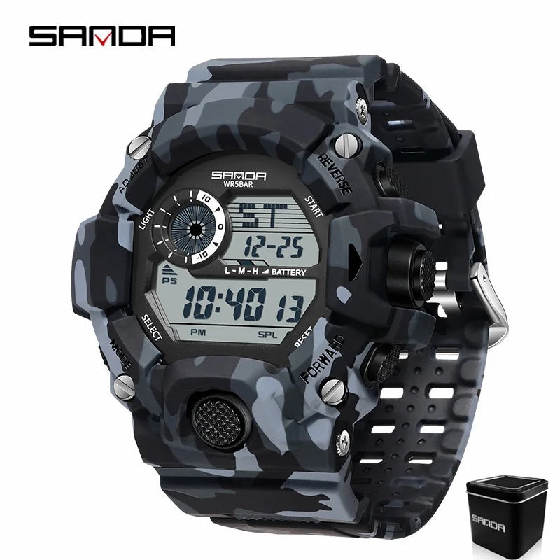 SANDA 2183 – Montre Électronique Homme - BLACKBEARD OUTDOOR INDUSTRIES