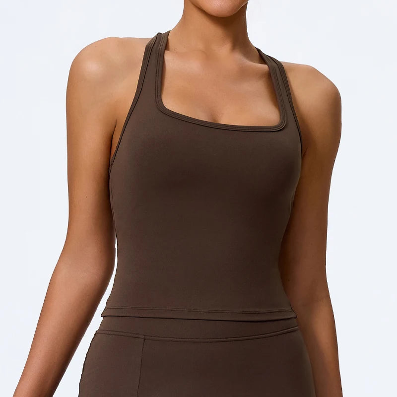 Débardeur Sport Femme Hearuisavy – Yoga Running Gym Séchage Rapide Maintien