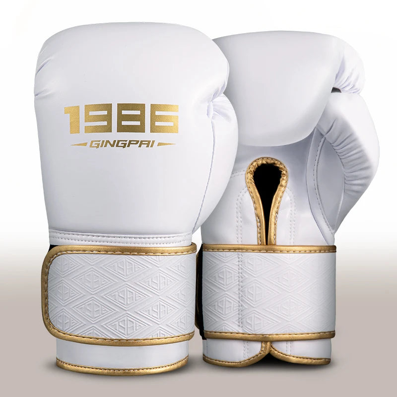 Gants de Boxe Professionnels Adulte Cuir PU – Sanda, Muay Thai, MMA, Sparring | 8 à 14 oz | Homme & Femme | 4 Coloris - BLACKBEARD OUTDOOR INDUSTRIES