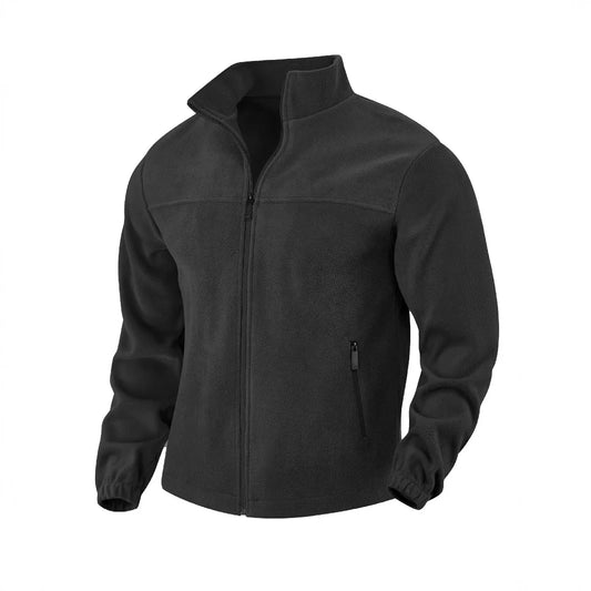 Veste polaire homme zippée à col montant