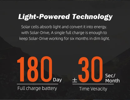 Montre Militaire Digitale Homme "EVOQUE 2" – Montre de Sport Solaire, Étanchéité 50M, Fonction Luminovore et Écologique - BLACKBEARD OUTDOOR INDUSTRIES