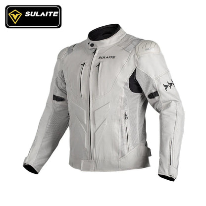 SULAITE Veste Moto Homme Femme – Blouson Moto Homologué CE avec Armures – Mesh Respirant – S à 4XL