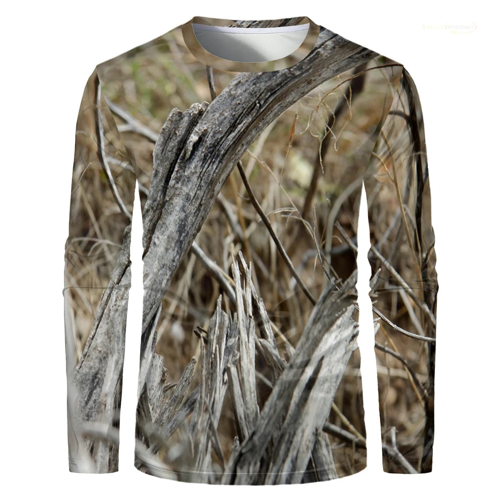 T-Shirt Camouflage Homme Manches Longues – Séchage Rapide, Pêche Chasse Randonnée | S-5XL - BLACKBEARD OUTDOOR INDUSTRIES
