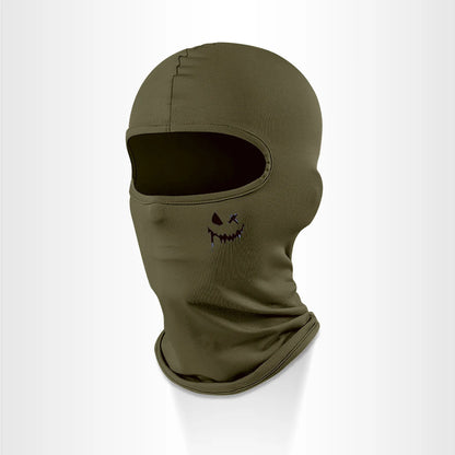 Cagoule visage souriant coupe-vent pour cyclisme et outdoor
