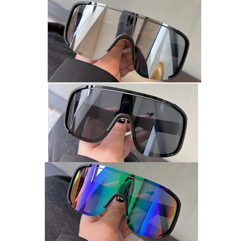Lunettes de Cyclisme Style Y2K – Verres Miroir Coupe-Vent | Homme & Femme