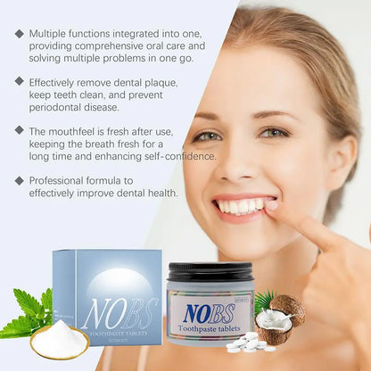 Comprimés Dentifrice à Croquer – 62 Pastilles Menthe Fraîche - BLACKBEARD OUTDOOR INDUSTRIES