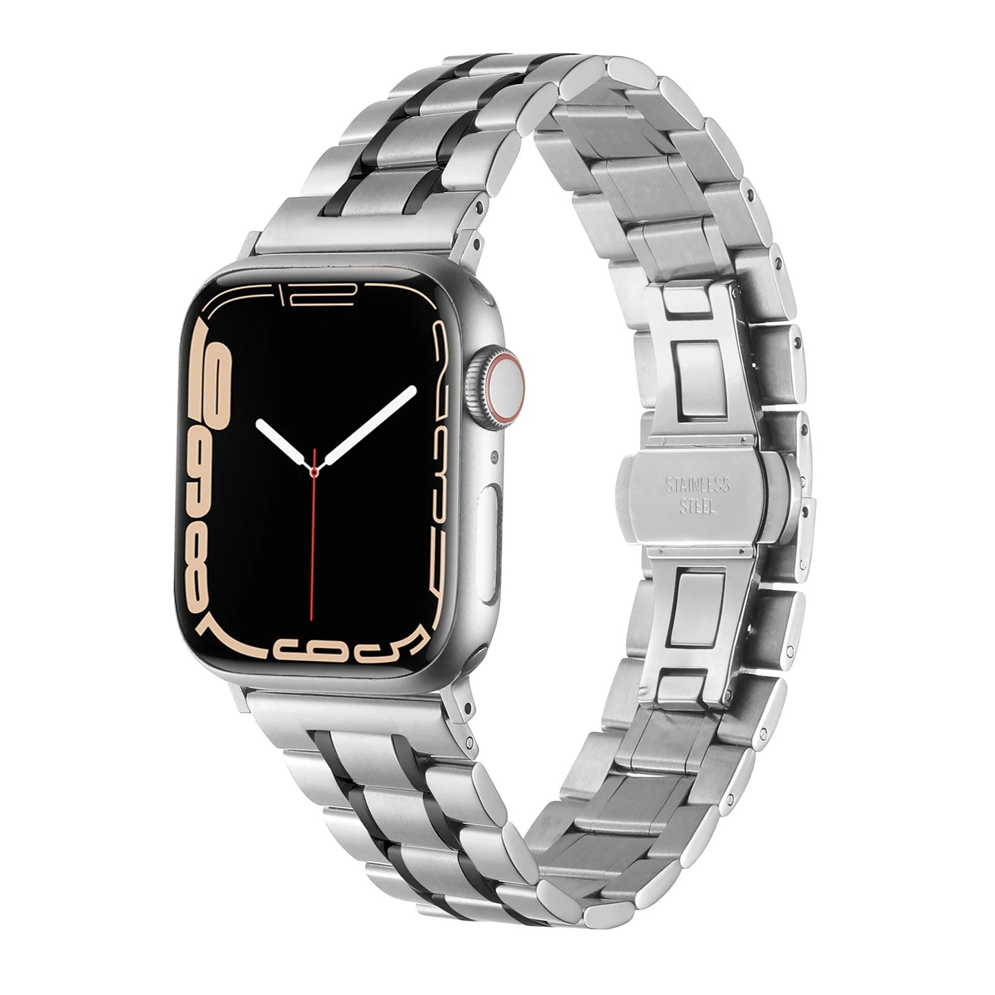 Bracelet en Acier Inoxydable pour Apple Watch – Bandes Métalliques pour iWatch Ultra / Series 10/9/8/7/6/5/4/3/SE BLACKBEARD OUTDOOR INDUSTRIES